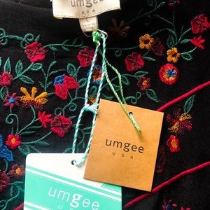 Embroidered Bell Sleeve Dress